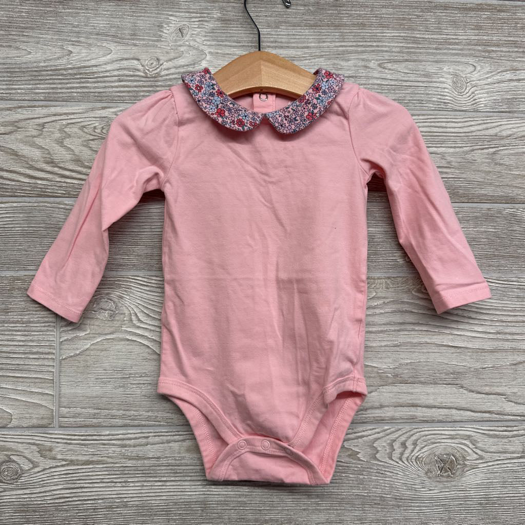 Bodysuit Floral Scallop Neck 6-9M