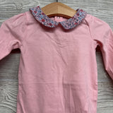 Bodysuit Floral Scallop Neck 6-9M