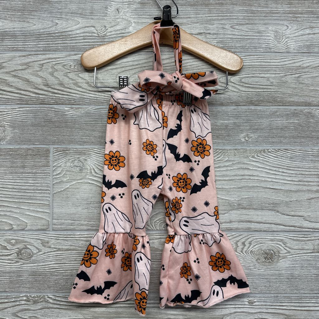 Flare Pants & Headwrap 3-6M