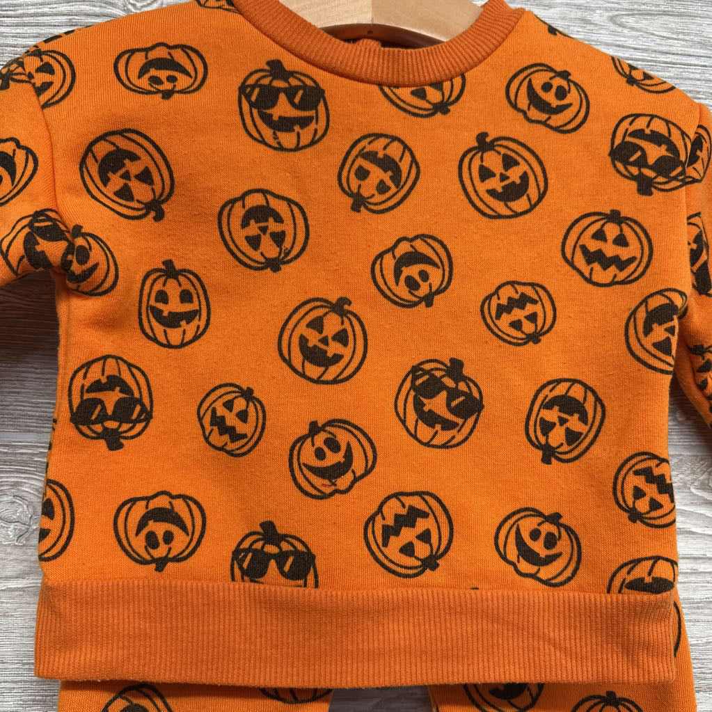 Crewneck & Jogger Sweatpants Pumpkins 6-9M