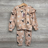 NEW Crewneck & Sweatpants Cats 4t