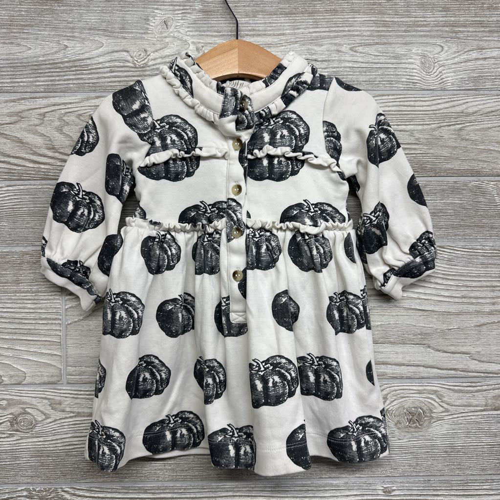 Button Up Dress Pumpkins 18-24M