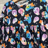 LS Dress Tie Dye Ghosts 4-5