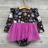 Tulle Dress Pumpkins, Spider Webs 12-18M