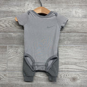 Striped Bamboo Bodysuit & French Terry Joggers 3M
