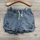 Denim Shorts Embroidered Flowers 8