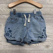 Denim Shorts Embroidered Flowers 8