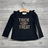 Shirt Ruffles Sequins Trick Or Treat 4t