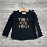 Shirt Ruffles Sequins Trick Or Treat 4t