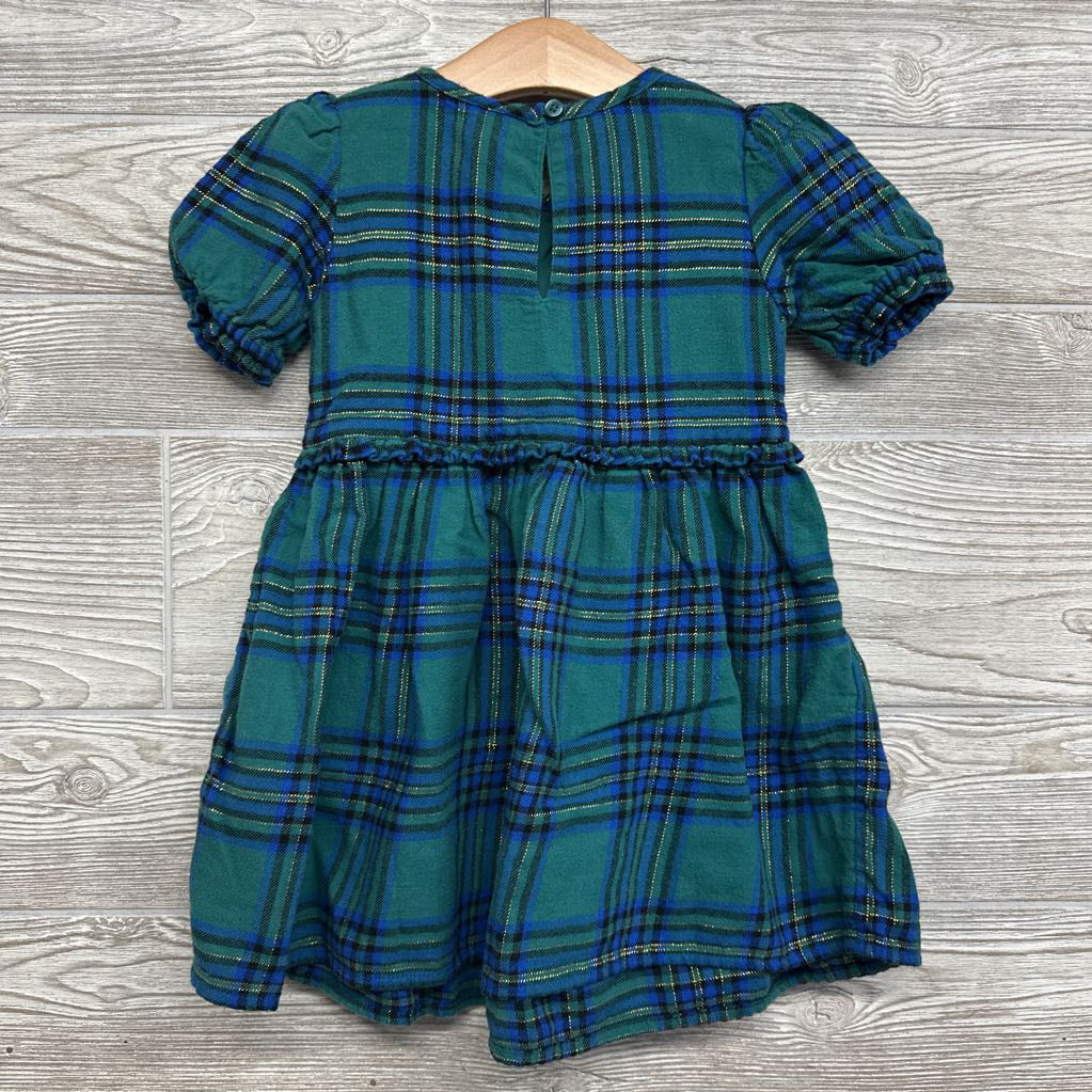 Plaid Peplum Dress 4t