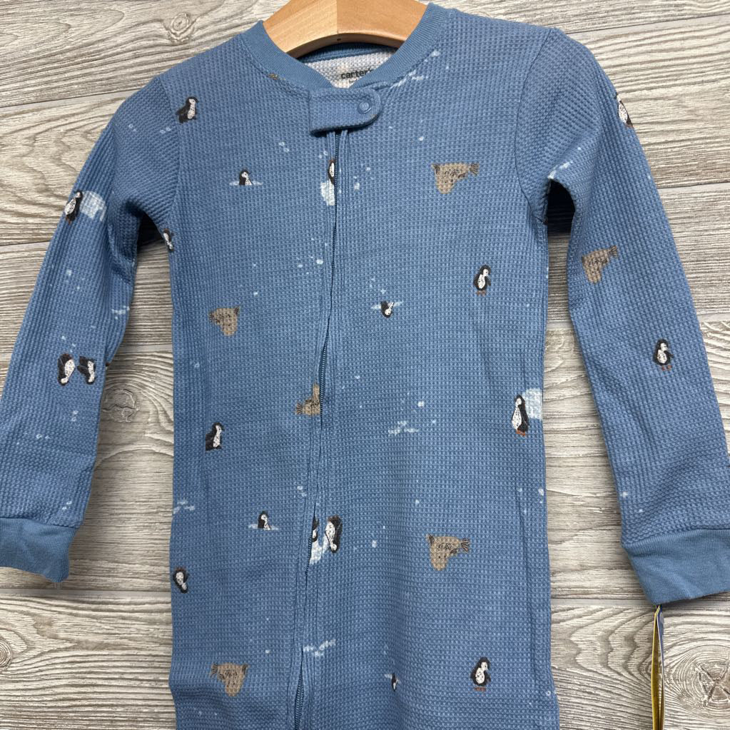 NEW Waffle Knit Sleeper Penguins 2t