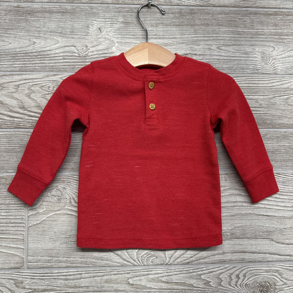 Henley Waffle Knit Shirt 12M