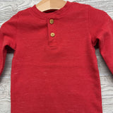 Henley Waffle Knit Shirt 12M