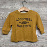 NEW Shirt Good Vibes & Hayrides 9M