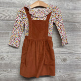Ribbed Jumper & LS Shirt Flowers 2t