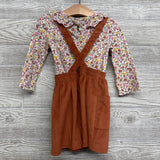 Ribbed Jumper & LS Shirt Flowers 2t