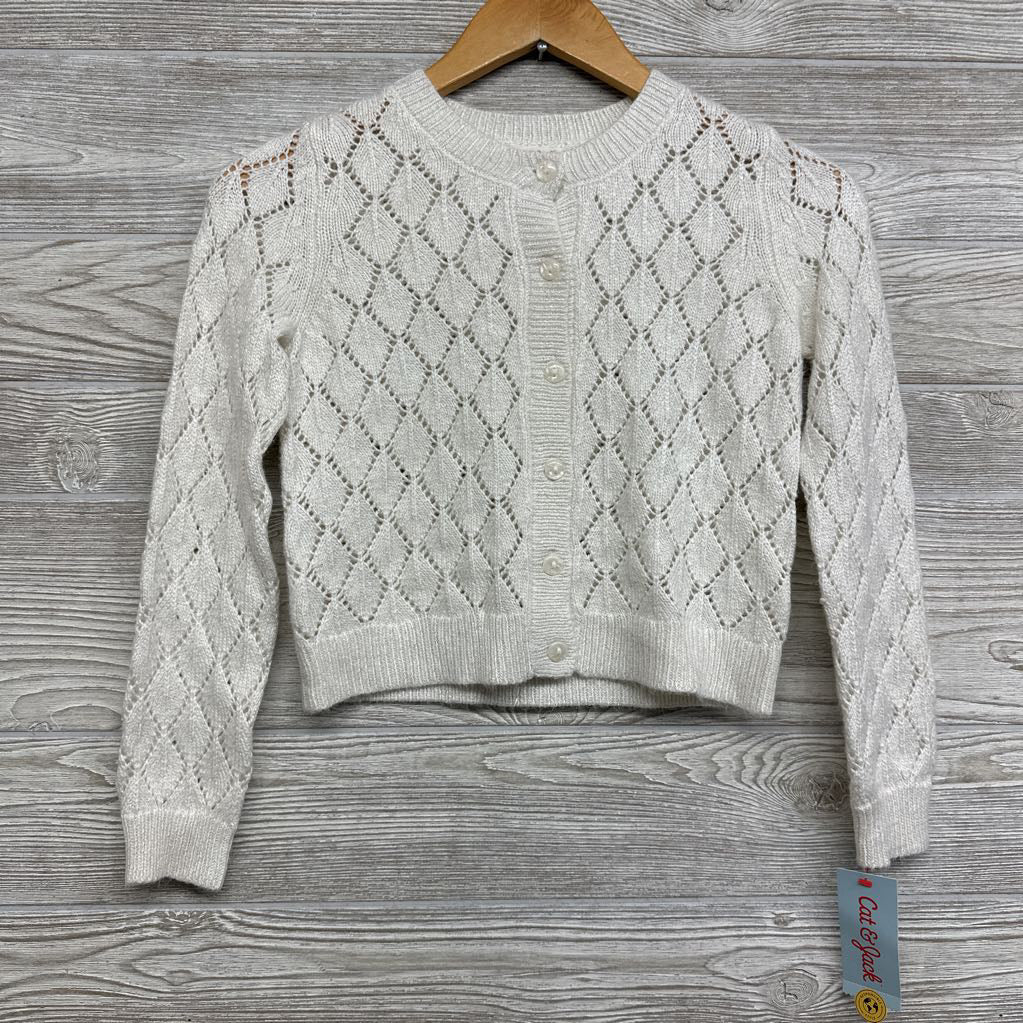 NEW Pointelle Glitter Cardigan 6-7