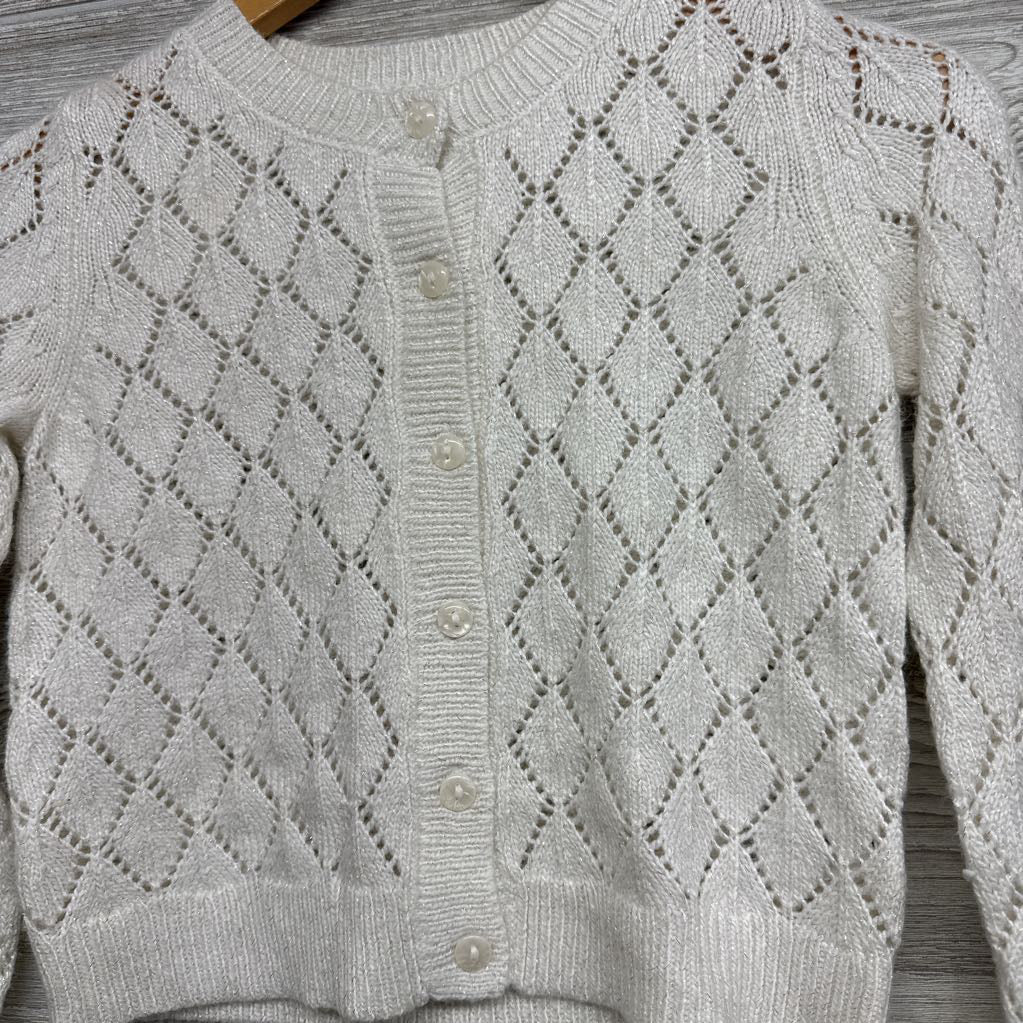 NEW Pointelle Glitter Cardigan 6-7