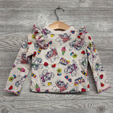 LS Shirt Food & Ruffles 3t