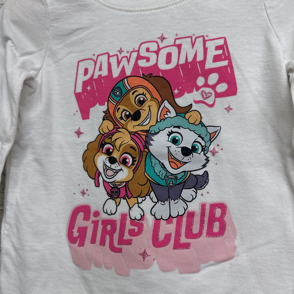 LS Shirt Pawsome Girls Club 3t