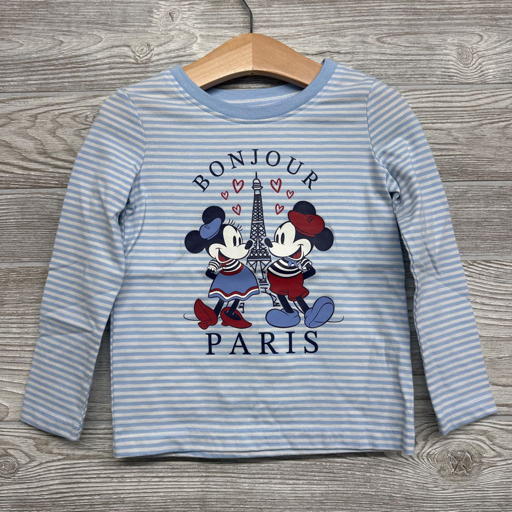 LS Shirt Bonjour Minnie & Mickey 3t