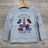 LS Shirt Bonjour Minnie & Mickey 3t
