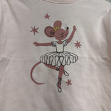 LS Shirt Ballerina Mouse 2t