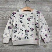 Crewneck Minnie Mouse & Peace Sign 3t