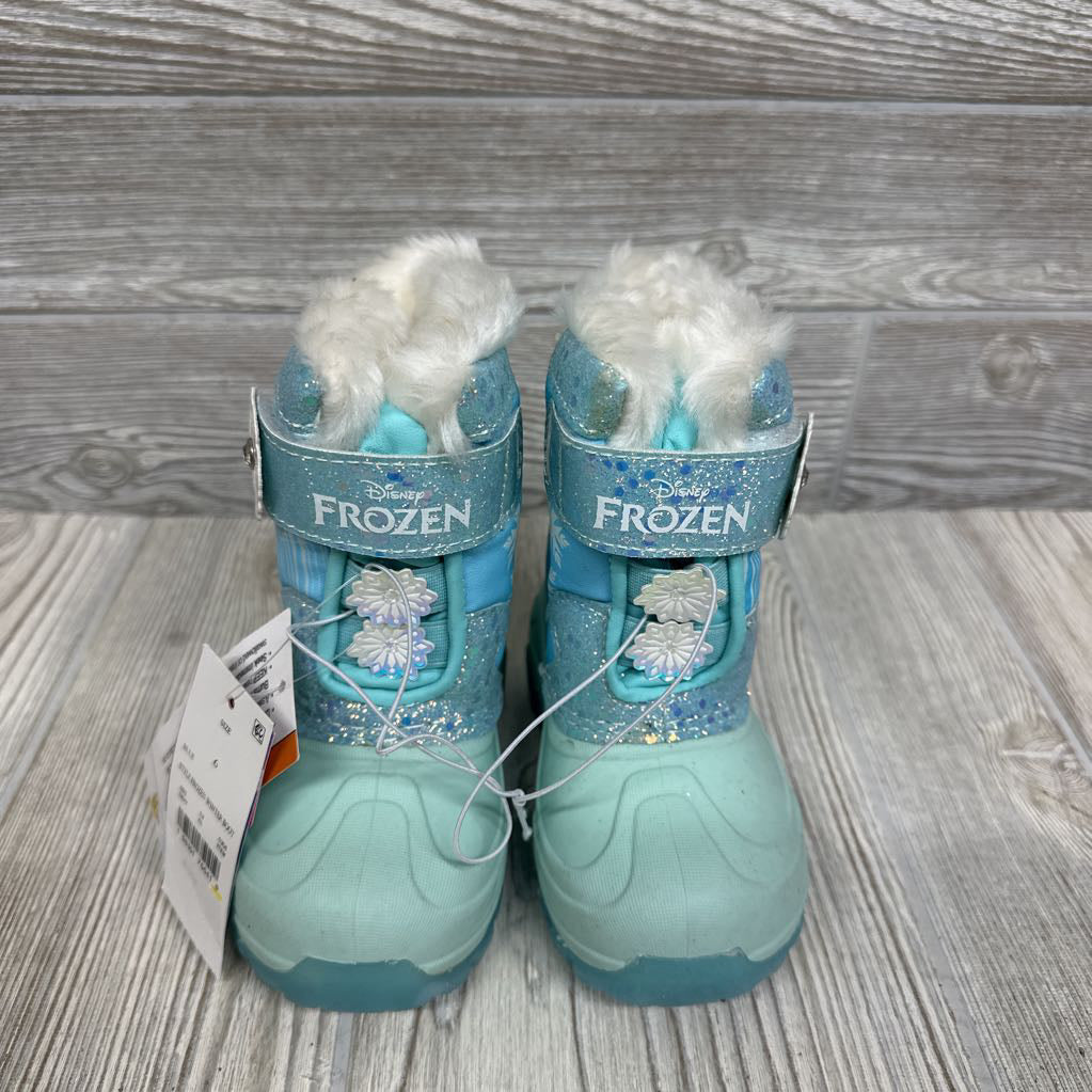 NEW Light Up Snow Boots Anna & Elsa 6c