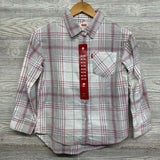 NEW Plaid Button Up Shirt 7-8