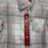 NEW Plaid Button Up Shirt 7-8