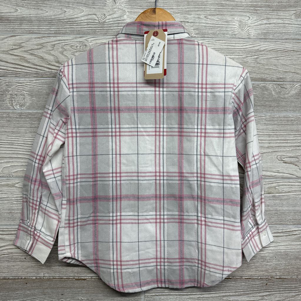 NEW Plaid Button Up Shirt 7-8