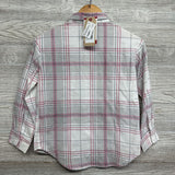 NEW Plaid Button Up Shirt 7-8