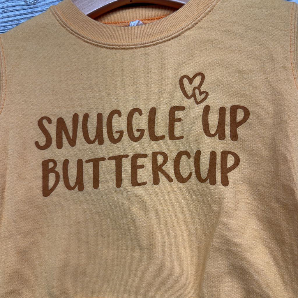 Crewneck Snuggle Up Buttercup 2t