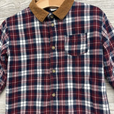 Fleece Lined Button Up Plaid Shirt 2t