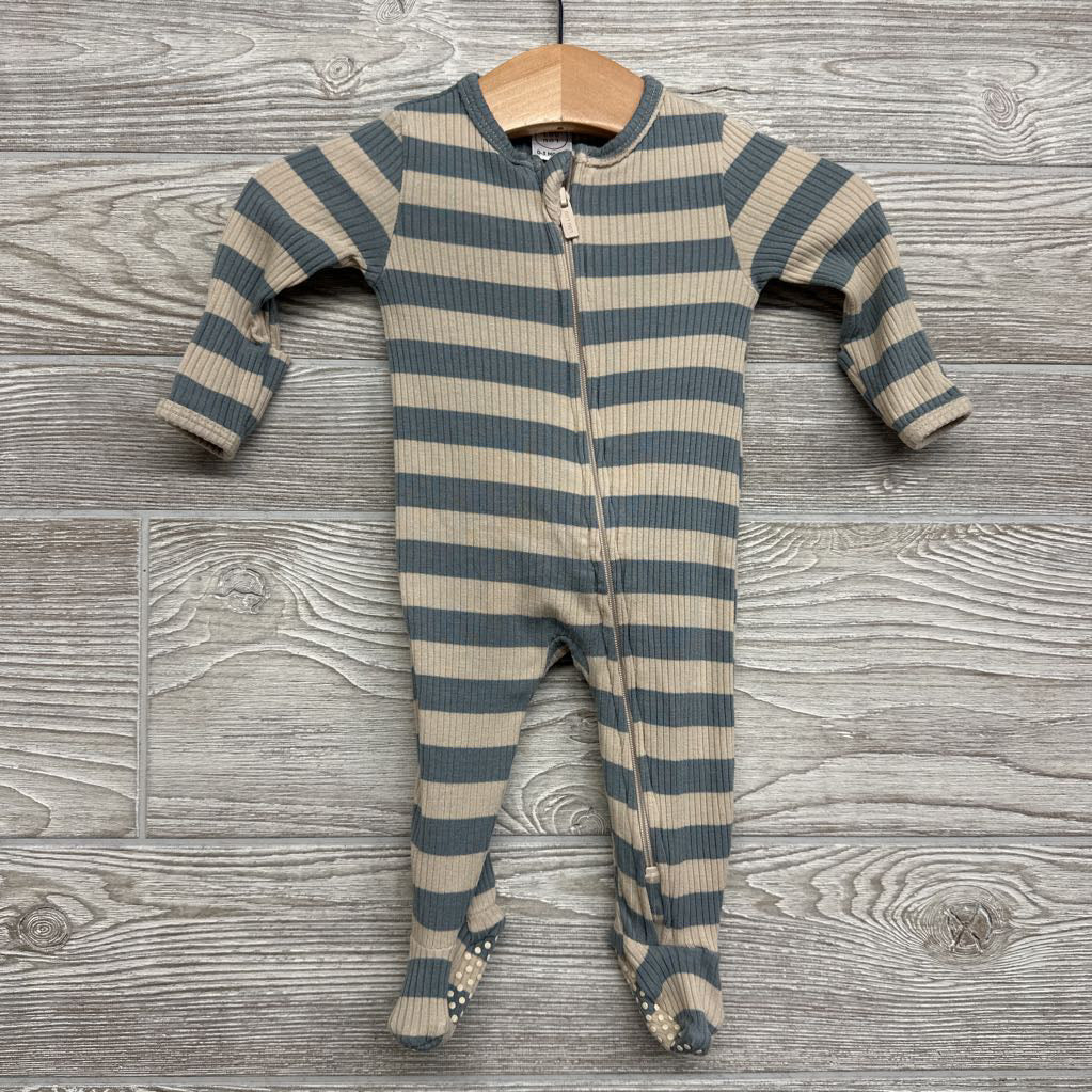 Lincoln Ribbed Footie Sleeper Stripes 0-3M