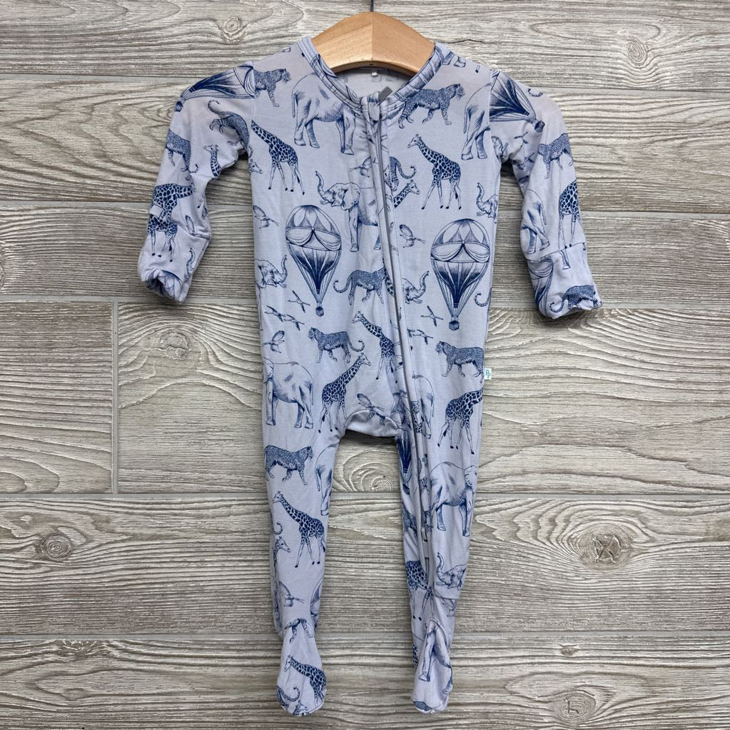 Noah Footie Sleeper Animals & Hot Air Balloon NB