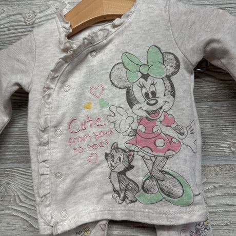 Side Snap Shirt Minnie Mouse & Pants 0-3M