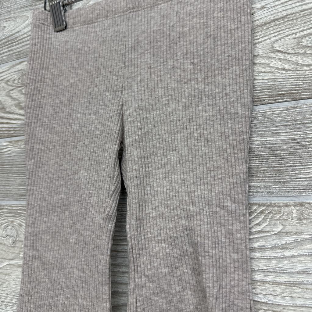 Ribbed Flare Pants Lettuce Trim 3t