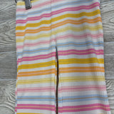Ribbed Flare Pants Stripes Lettuce Trim 3t