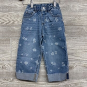 Wide Jeans Flowers 3t