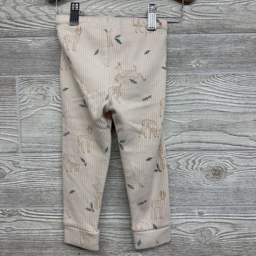 Ribbed Jogger Pants Deer 2t
