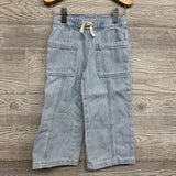 Wide Leg Drawstring Jeans Stripes3t