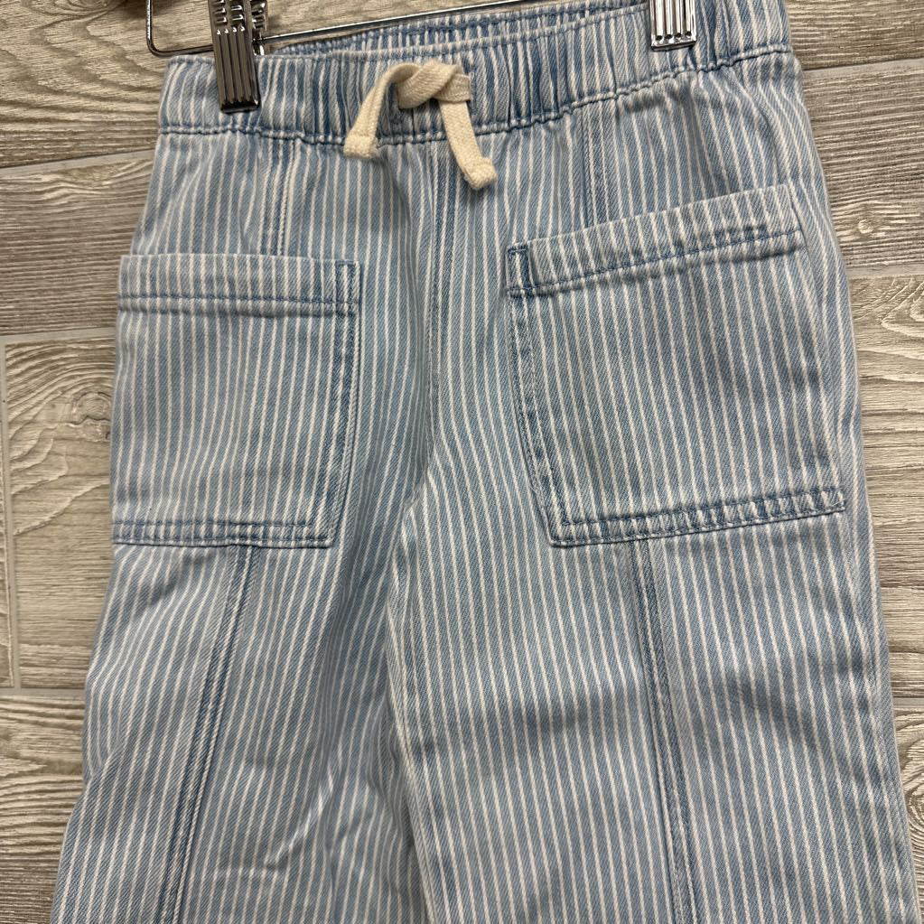 Wide Leg Drawstring Jeans Stripes3t