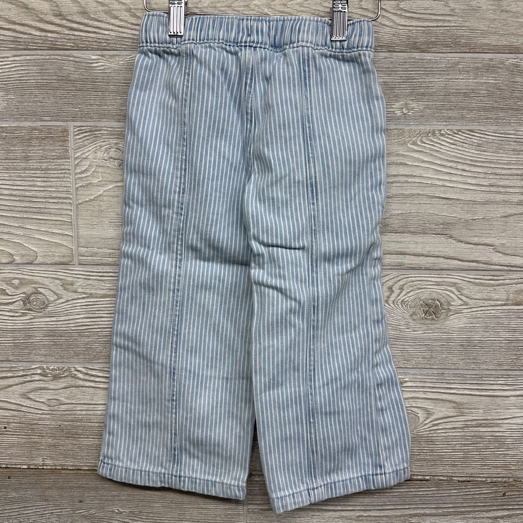 Wide Leg Drawstring Jeans Stripes3t