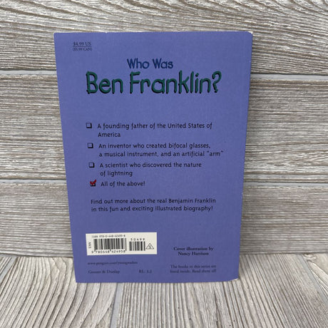 Who Was Ben Franklin Chapter Book