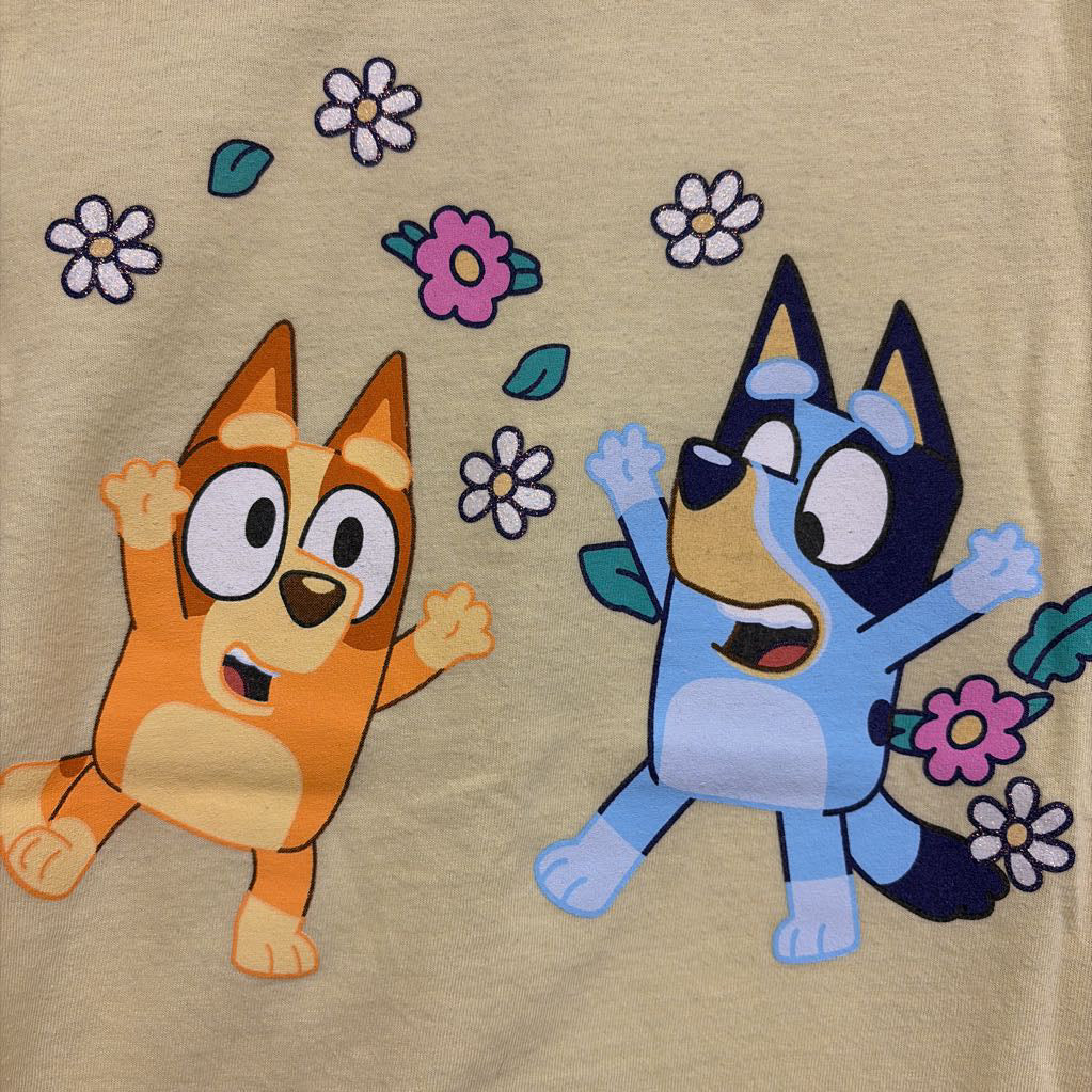Bluey Shirt Flowers 8