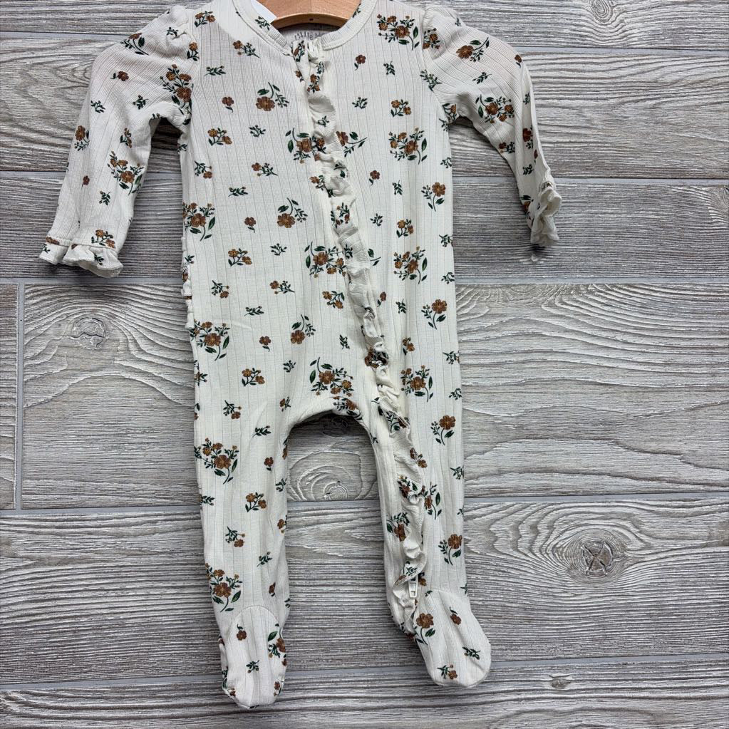 Ribbed Viscose Outfit Ruffles & Flowers 3M
