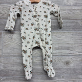 Ribbed Viscose Outfit Ruffles & Flowers 3M