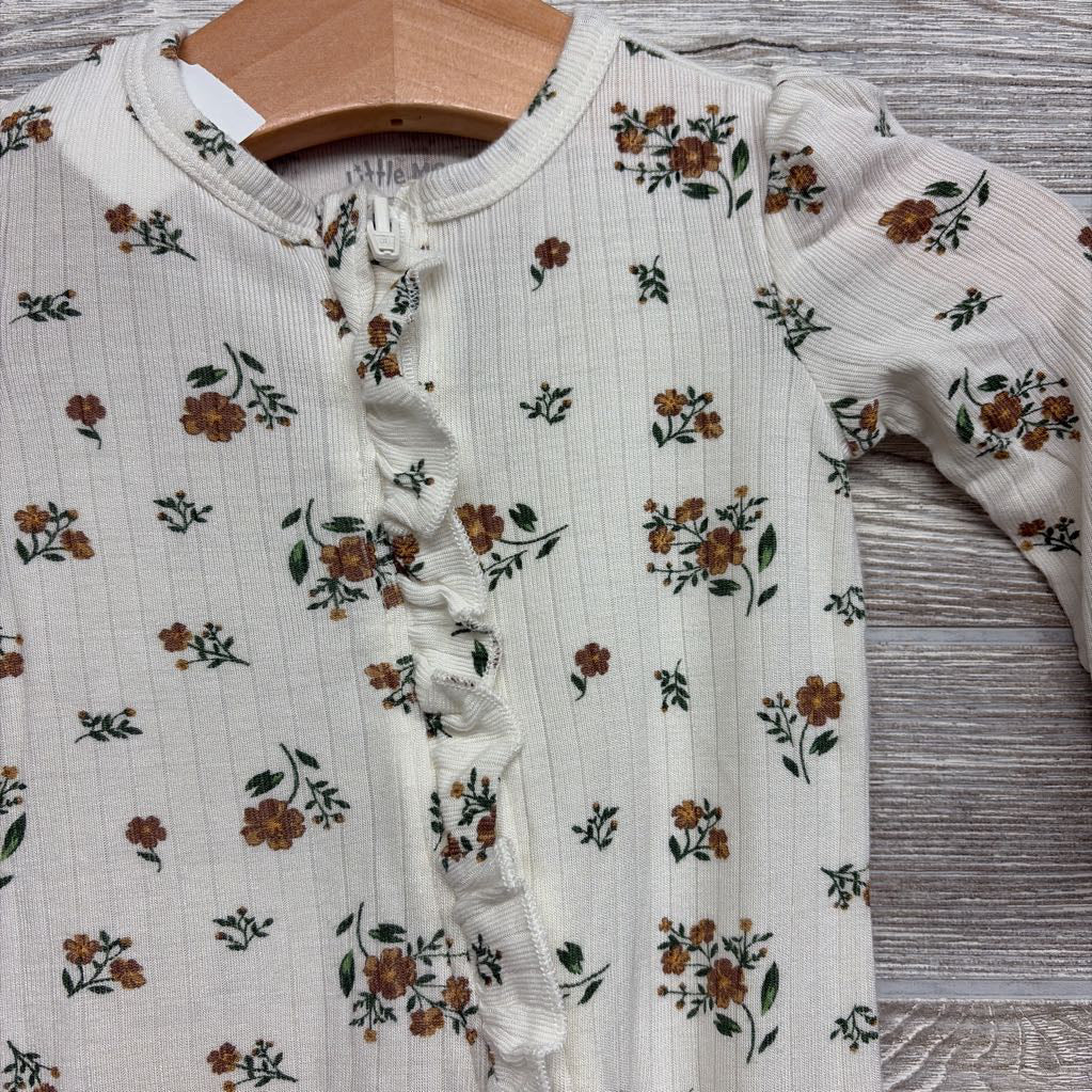 Ribbed Viscose Outfit Ruffles & Flowers 3M